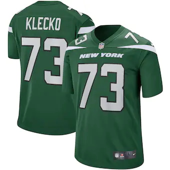 mens nike joe klecko gotham green new york jets game retire